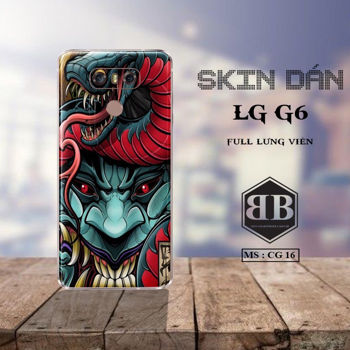 Bộ Skin Dán LG G6 dán full lưng viền dùng thay hoàn toàn ốp lưng điện thoại sang trọng lịch lãm