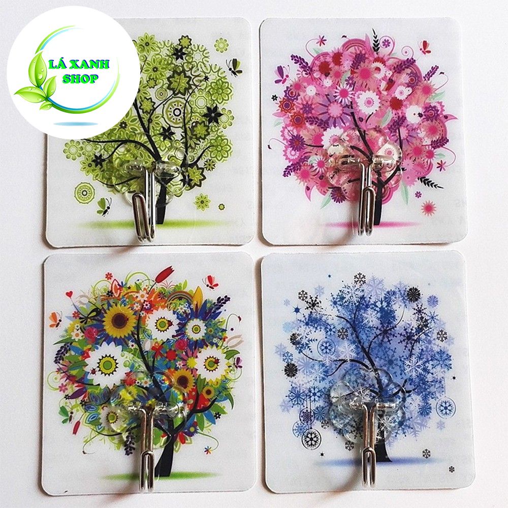 Móc Dán Tường Treo Đồ Cute Nhiều Hình 3D Kiểu 2 - Siêu Dính Cường Lực Thần Thánh - 7.8*8.5 C