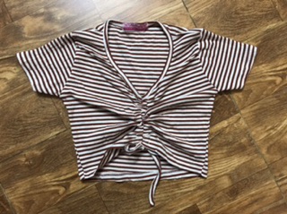 Áo croptop rút dây