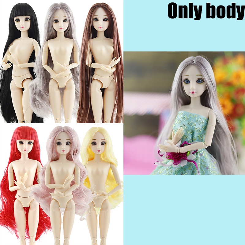 Búp bê Barbie 3D kích thước 30cm tỷ lệ 1/6 mắt thật dễ thương