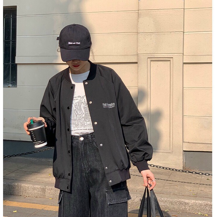 Áo Khoác Bomber Chất Dù Nam Nữ In Chữ Siêu Ngầu Cực HOT  - ĐĂNG QUANG FASHION