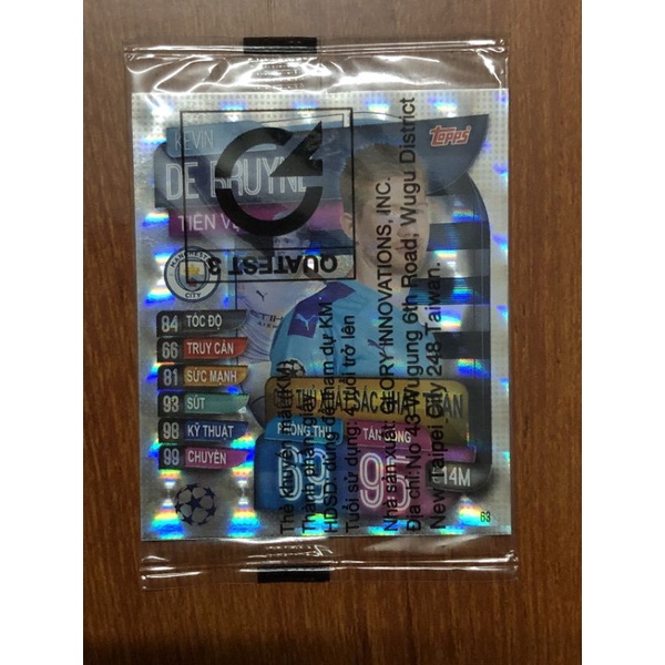 Thẻ lấp lánh Poca Match Attax