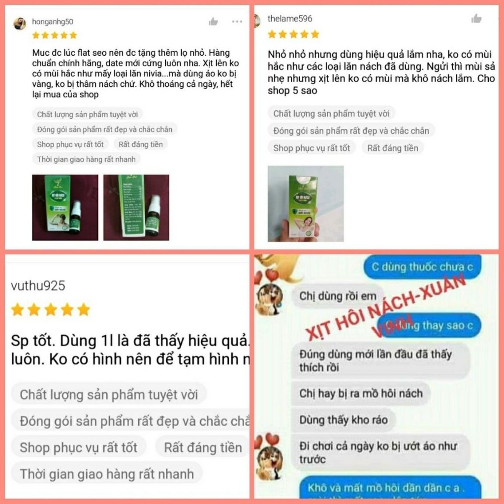 Combo 2 Lọ Xịt Khử Mùi Hôi Nách Xuân Vinh ❤ FREESHIP ❤ Hiệu Quả Lần Đầu Sử dụng | BigBuy360 - bigbuy360.vn