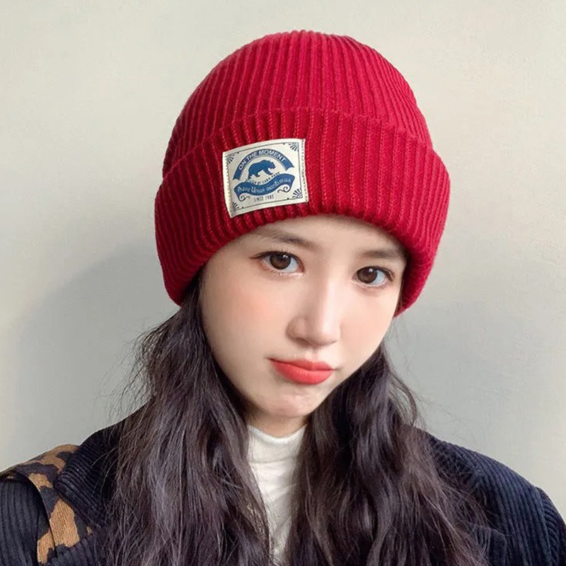 Mũ beanie dệt kim thời trang mùa đông cho nam nữ
