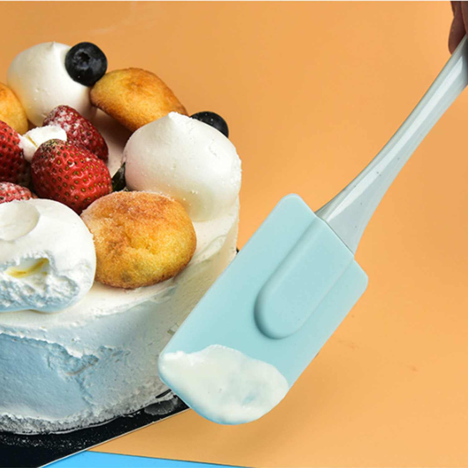 Set 3 Cọ Silicone Phết Bơ / Kem Làm Bánh Nhiều Màu