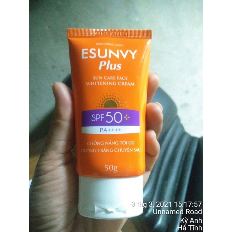 Kem chống nắng Esunvy plus - dành riêng cho da mặt , chống nắng tối ưu,ngăn ngừa lão hoá da,nám sạm,đốm nâu trên da
