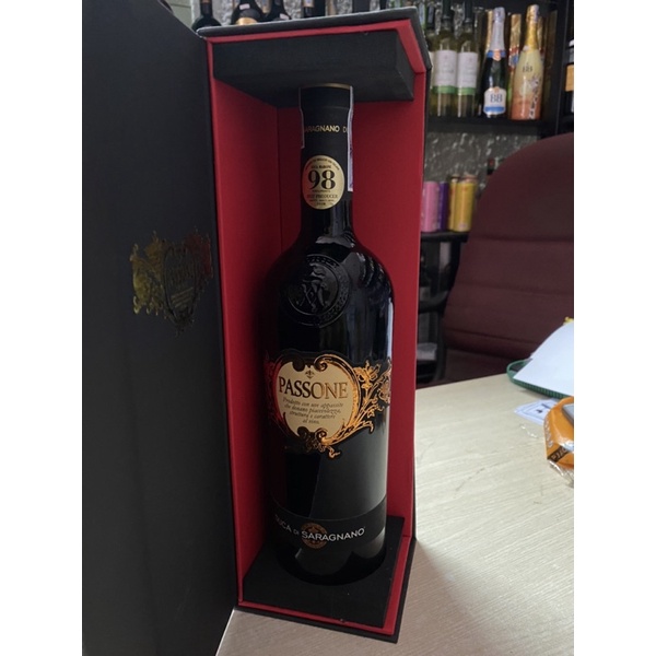 Vang Đỏ Ý PASSONE Puglia 15 750ml-Tặng hộp Giấy và Túi xách Giấy