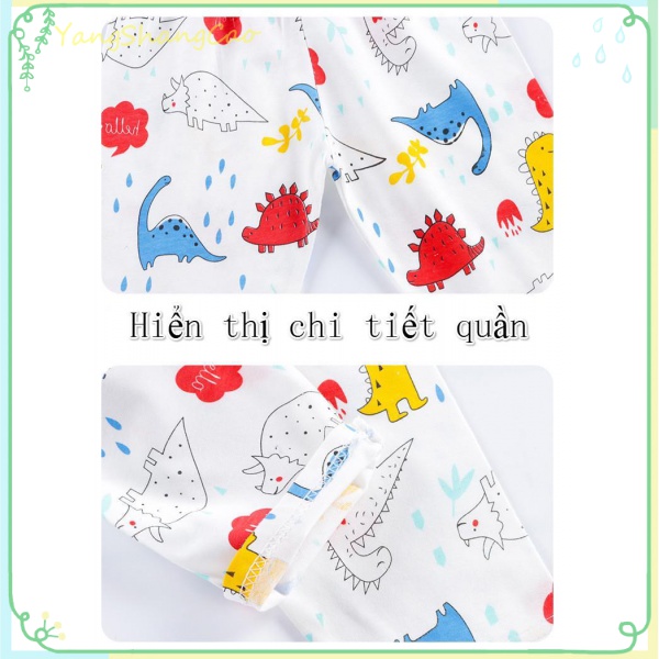 Bộ Đồ Ngủ Cotton Họa Tiết Hoạt Hình Xinh Xắn Dành Cho Bé 1-6 Tuổi