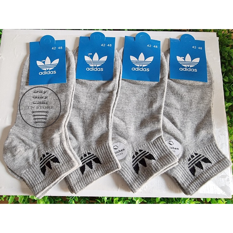 Tất Adidas dệt kim cổ thấp phù hợp cho nam nữ, vớ tất chất lượng cao hàng loại 1