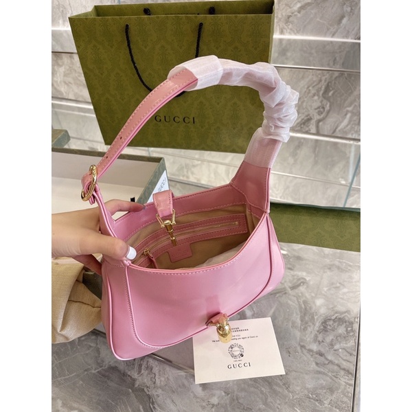 Túi đeo vai/ kẹp nách nữ thương hiệu Gucci GC Jackie da thật cao cấp size 27cm