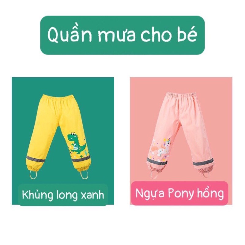 Bộ quần áo mưa trẻ em Bộ quần áo mưa cho bé trai