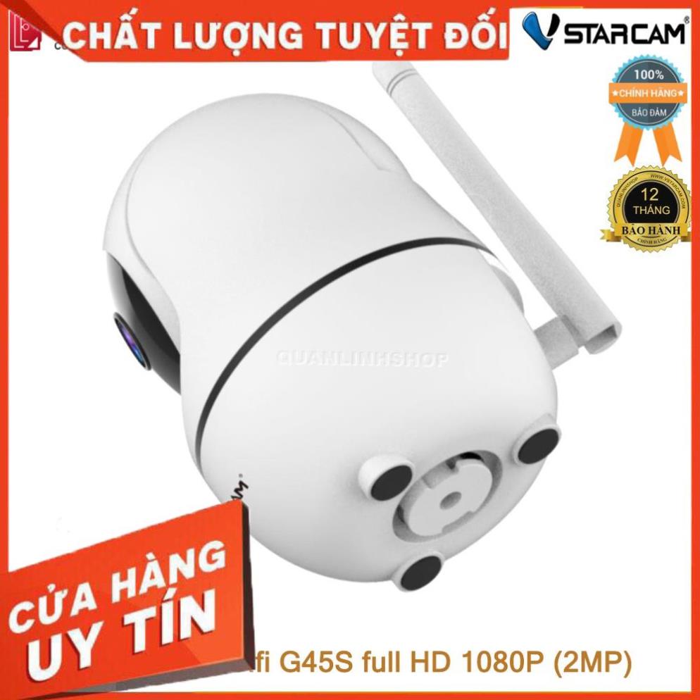 (giá khai trương) Camera giám sát IP wifi hồng ngoại ban đêm Vstarcam G45S Full HD 1080P 2MP