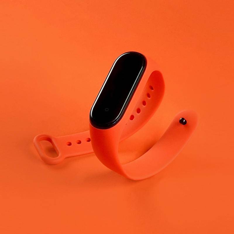 Dây Đeo Thay Thế Chất Liệu TPU Màu Trơn Cho Xiaomi Mi Band 6 5 4 3 Mi Band6 Band5 band3