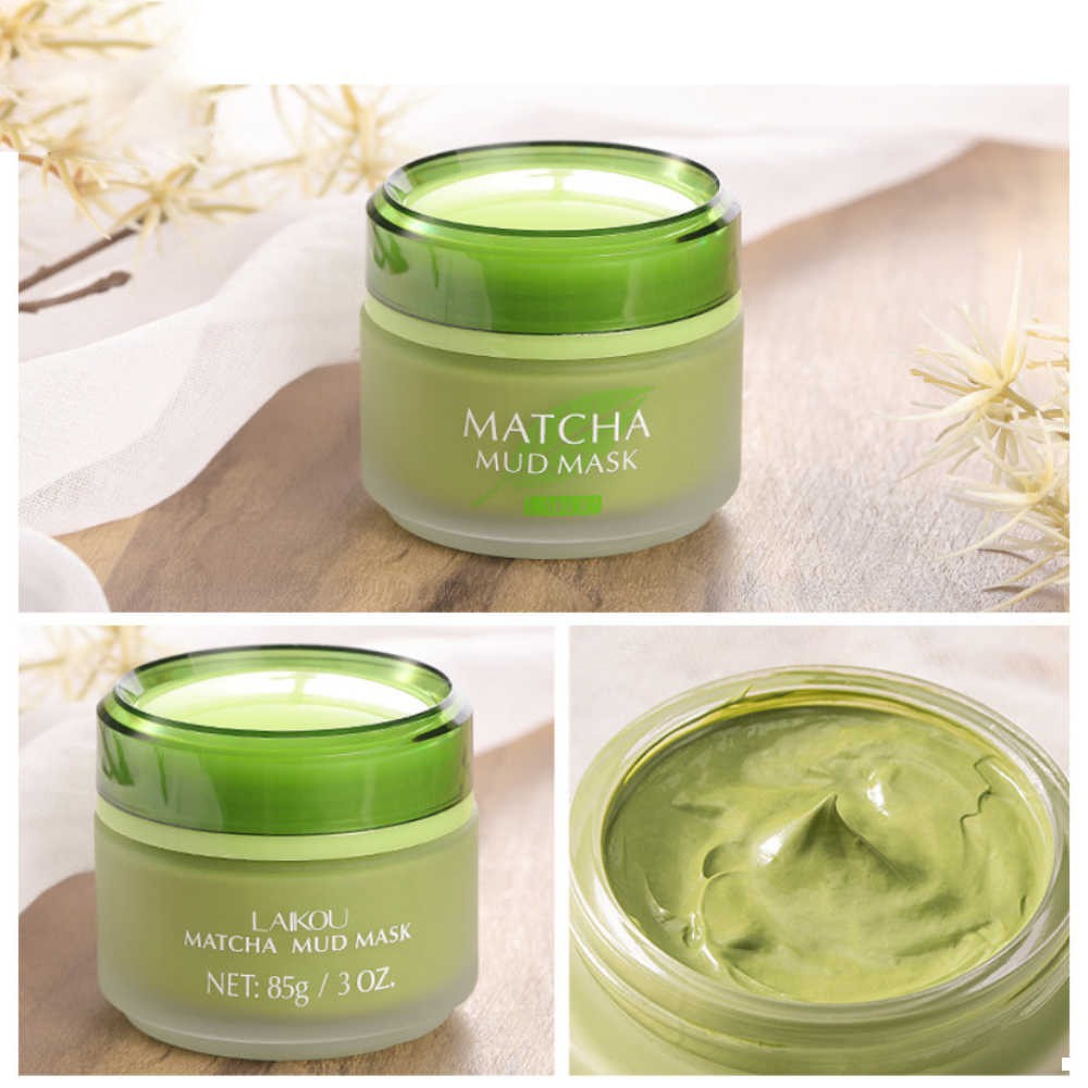 Mặt Nạ Bùn Trà Xanh Laikou Matcha Mud Mask 5 Tác Dụng 85g