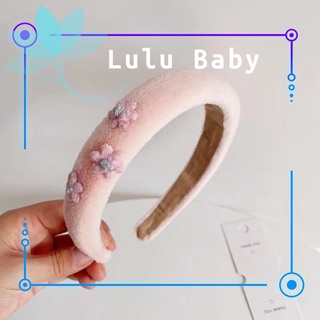 Bờm cài tóc cho bé gái bông ngắn đính hoa dễ thương bd37