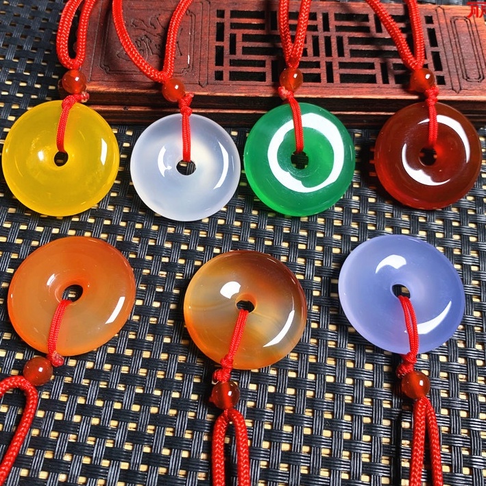 Miếng Đá Hình Tròn (Đồng Điếu) Phụ Kiện Làm Ngọc Bôi Đeo Cổ trang- Phụ kiện nguyên liệu trang sức thủ công