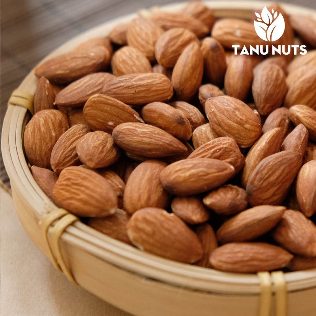 Hũ 350g, hạt hạnh nhân sấy TANU NUTS, hạnh nhân mỹ rang mộc nguyên vị tốt cho bà bầu, bé.