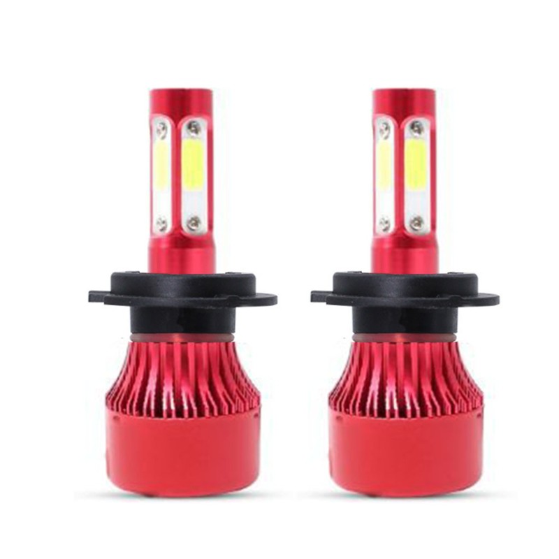 run H7/H11/9005/9006/9004/9007/H13/5202/H4 1 pair of 360-degree luminous car LED headlight bulbs