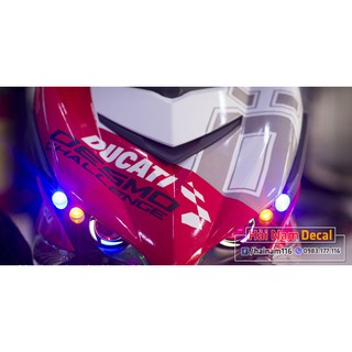 Tem Trùm Exciter 150 Trắng Đỏ Ducati