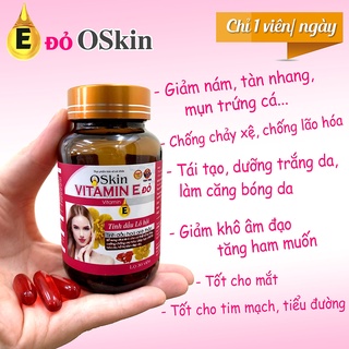 Viên Uống Oskin Vitamin E đỏ(Hộp 30 viên)