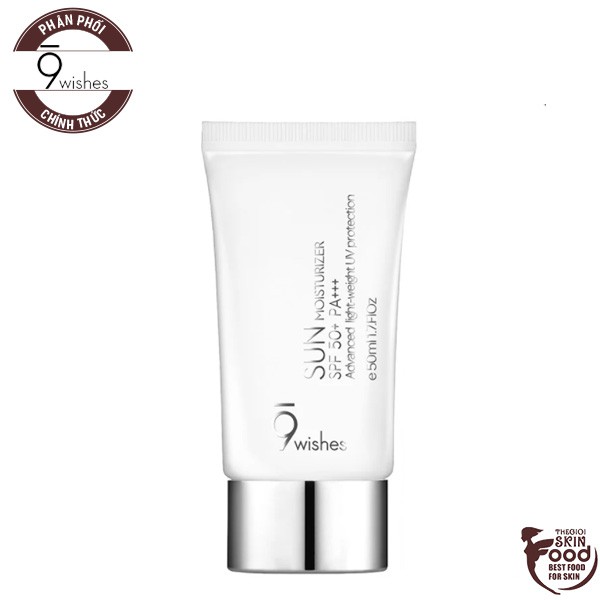 Kem Chống Nắng Cấp Ẩm, Làm Dịu Da 9 Wishes Sun Moisturizer Advanced Light-weight UV Protection SPF50/PA+++ 50ml | BigBuy360 - bigbuy360.vn