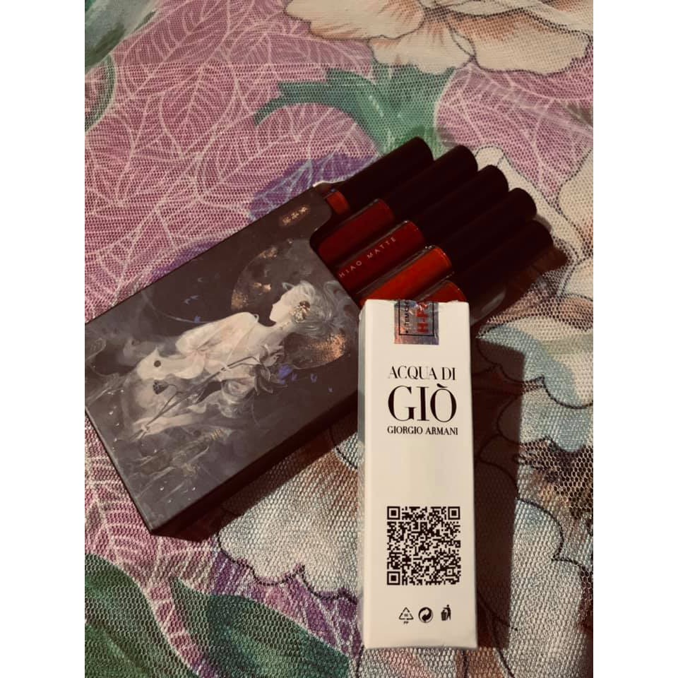 Combo tinh dầu thơm và son