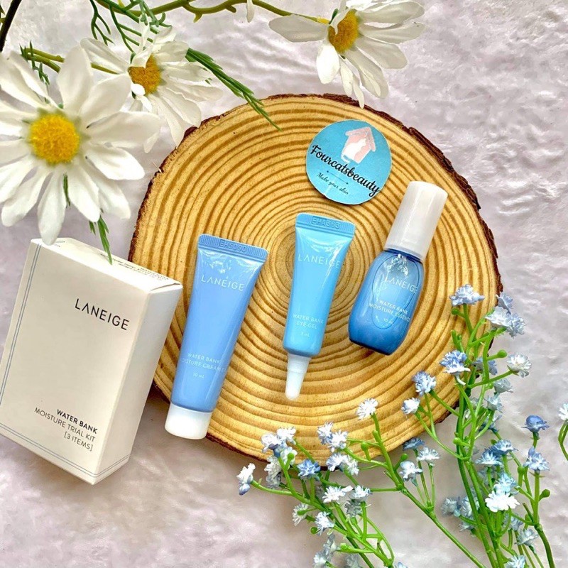 Bộ Kit Dưỡng Ẩm Laneige Water Bank Moisture Kit 3 Items - Dùng thử