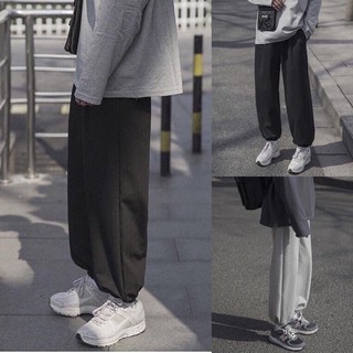 Quần jogger chun ống trơn dáng dài ulzzang phong cách hàn quốc/ Quần nỉ trơn nam nữ phom rộng unisex cá tính_ranstore