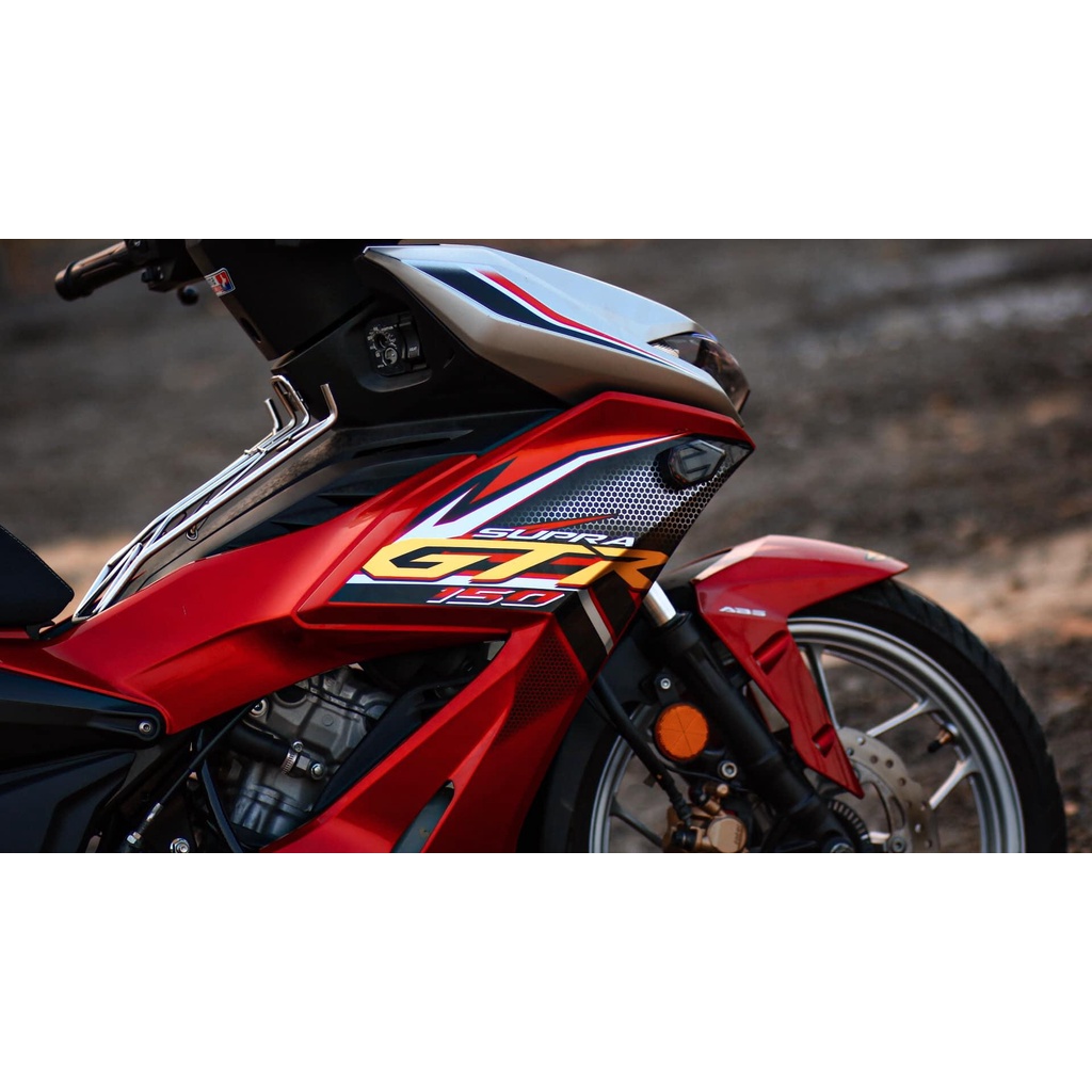 [Siêu Sale] Tem Decal Rời mẫu GTR tổ ong vàng đen cho Winner X đỏ bạc - tem 3 lớp chất lượng cao