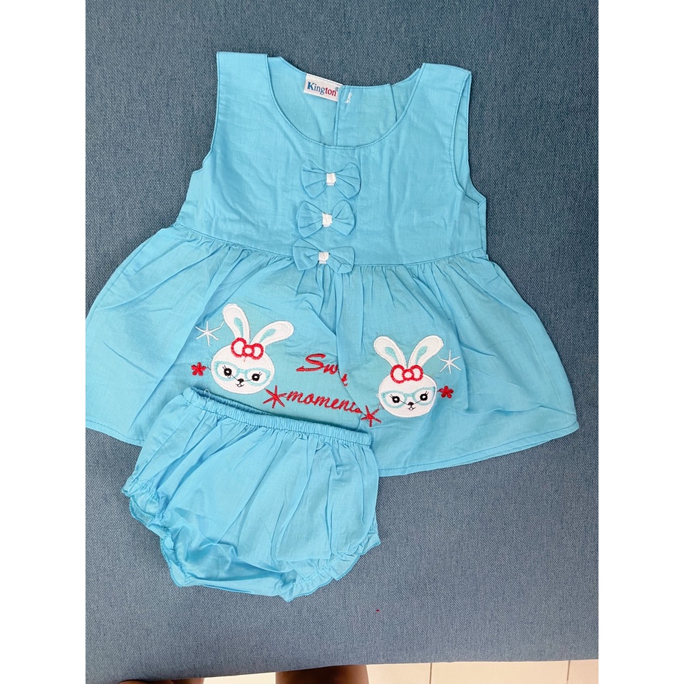 Váy, đầm bé gái mùa hè chất cotton thoáng mát nhiều hoạt tiết dễ thương kèm quần chip