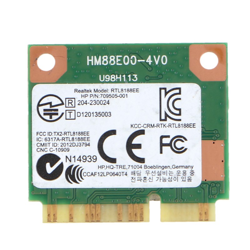 Card Wifi Rtl8188Ee Mini Pcie 2.4 Ghz 802.11 B / G / N 04w3808 709848-001