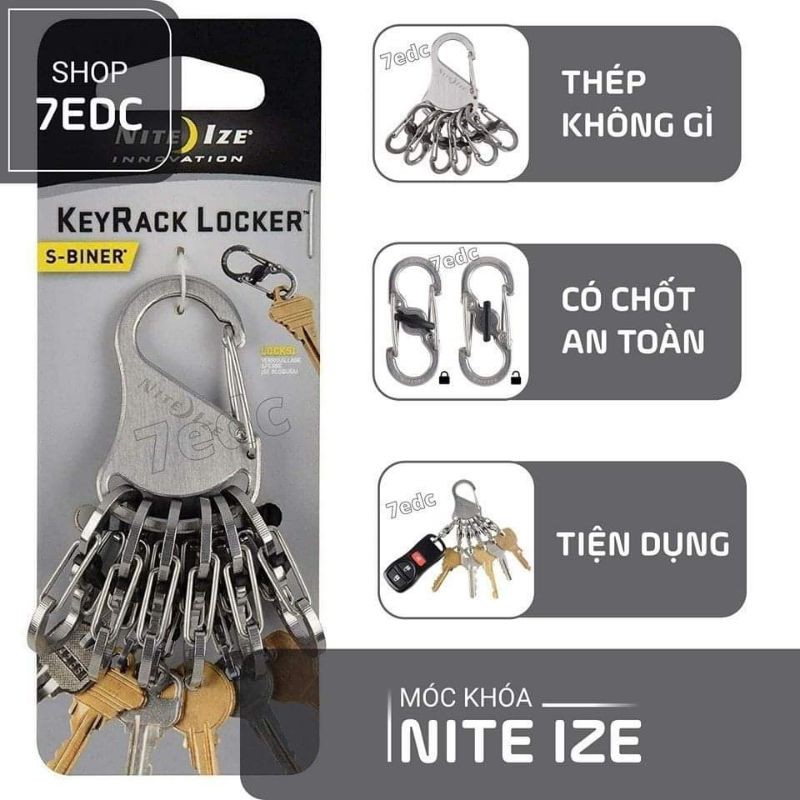 Móc lẻ trong bộ móc Nite Ize