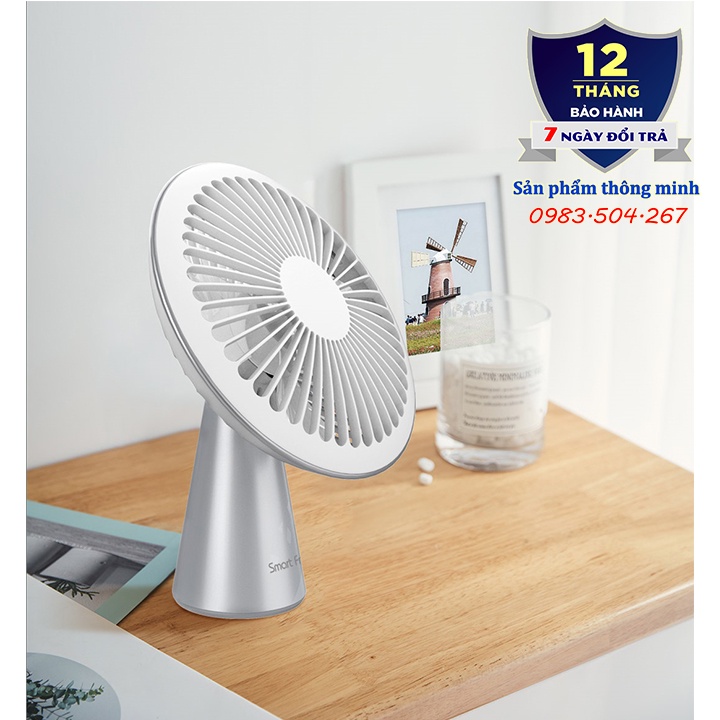 Quạt tích điện để bàn mini Xiaomi Smart Frog KW-MF200/KW-MF300/KW-MF900 - dung lượng 2000 mAh - 7 giờ sử dụng