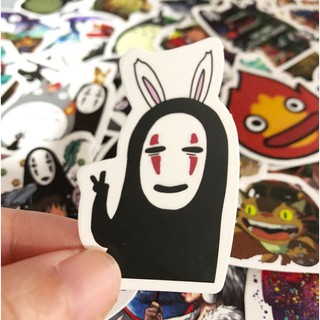 Bộ Sticker HOẠT HÌNH NHẬT BẢN TOTORO decal hình dán chống nước trang trí xe, laptop, nón bảo hiểm, vali #30