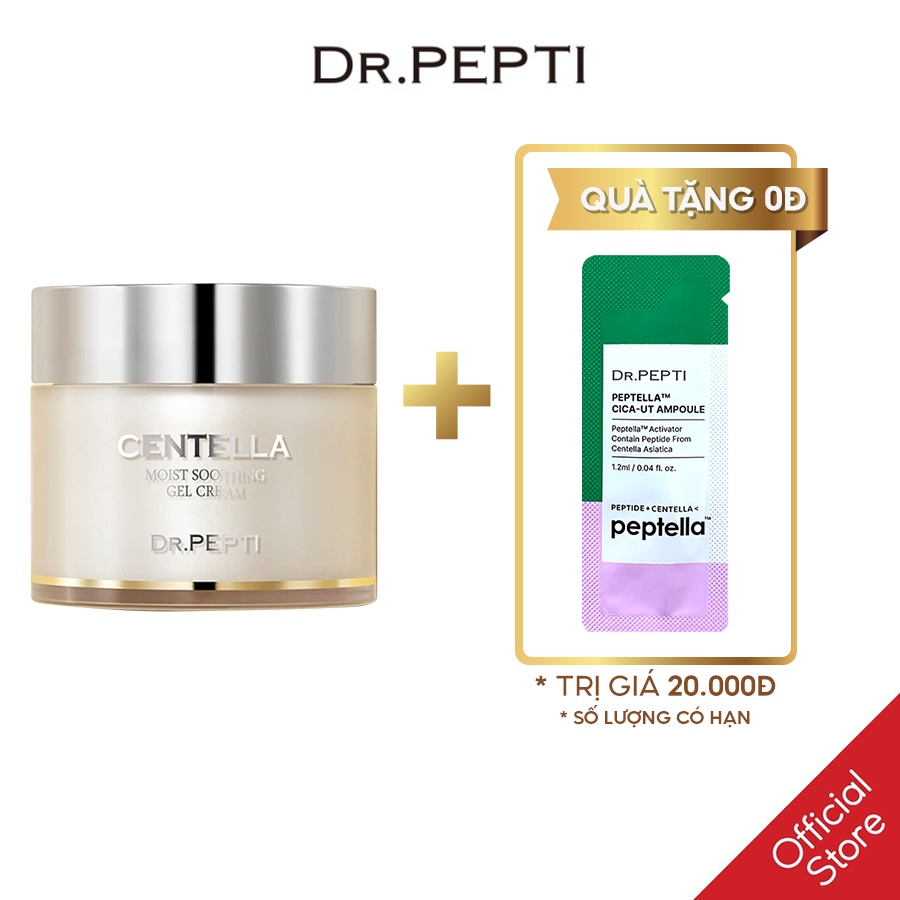 Kem Dưỡng Ẩm Chiết Xuất Rau Má Làm Dịu Da Dr.Pepti Centella Moist Soothing Gel Cream 70ml