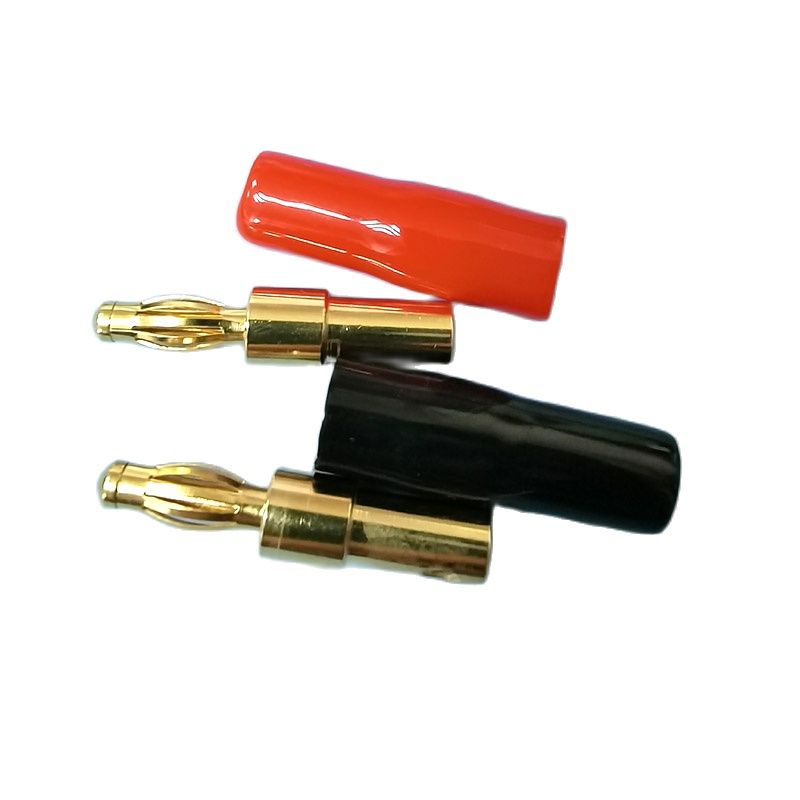Set 2 Phích Cắm Bắp Chuối 4Mm Mạ Vàng / Đỏ / Đen Chuyên Dụng