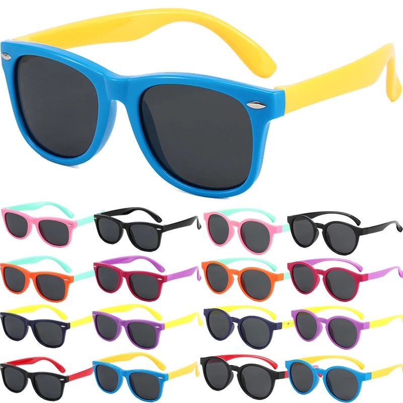 Fashion Silicone Bendable Light Children Sunglasses