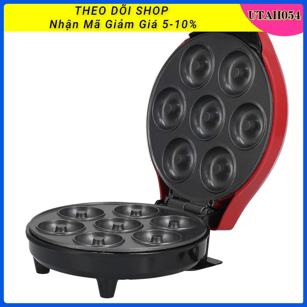 Utah054 1200W 7 lỗ Máy làm bánh rán hai mặt ăn sáng sưởi ấm cho nhà bếp gia đình Sử dụng EU Cắm 220‑240V