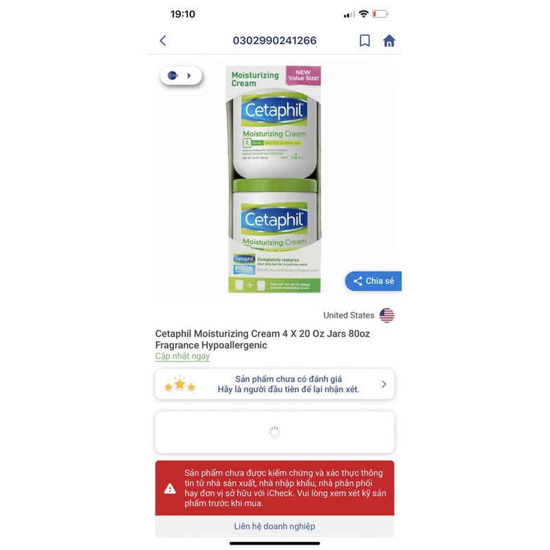 Set Kem dưỡng ẩm Cetaphil Moisturizing Cream🇺🇸