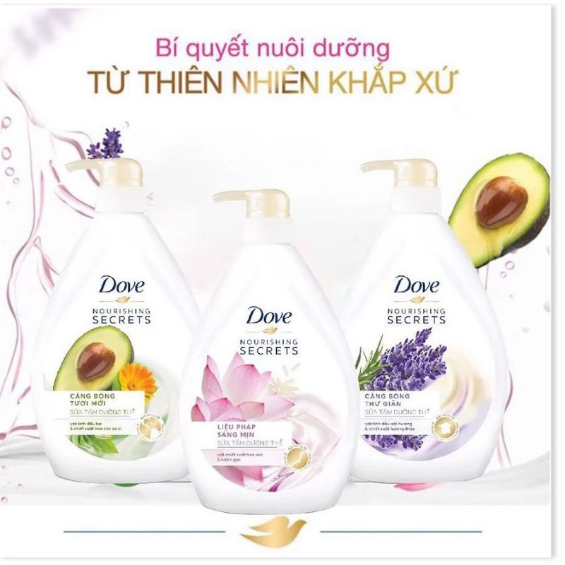 Sữa tắm Dove thiên nhiên 530g