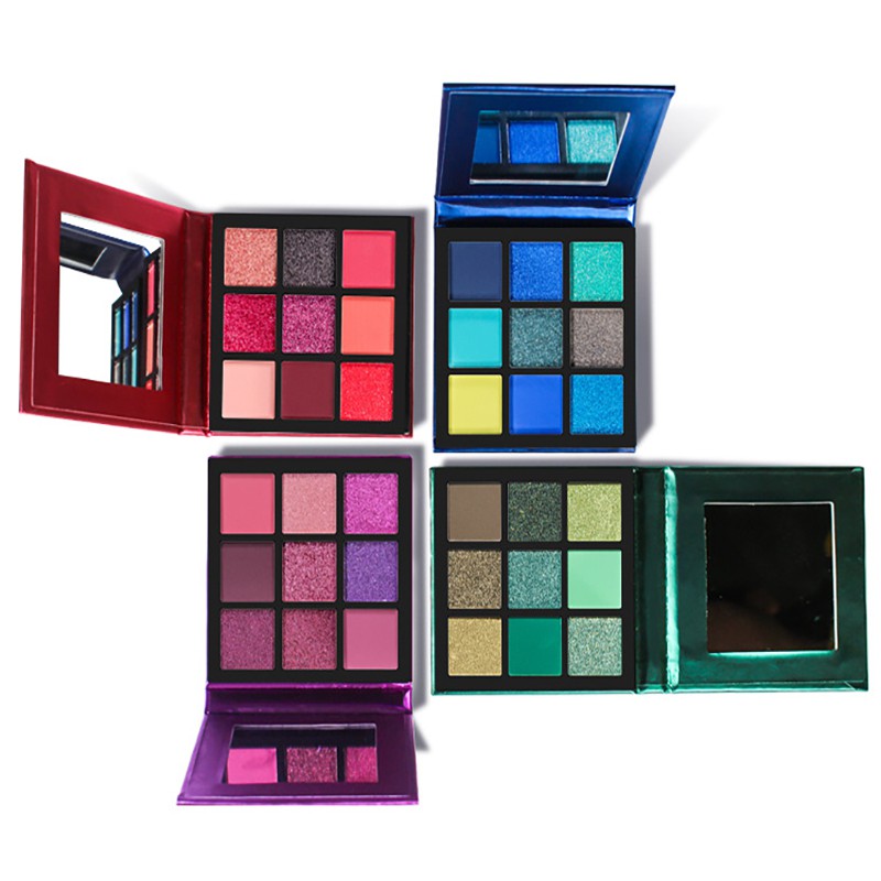 Bảng phấn mắt S.F.R Color 9 màu phân cực tông xanh lá | BigBuy360 - bigbuy360.vn