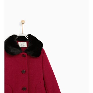 ÁO DẠ ZARA CỔ LÔNG