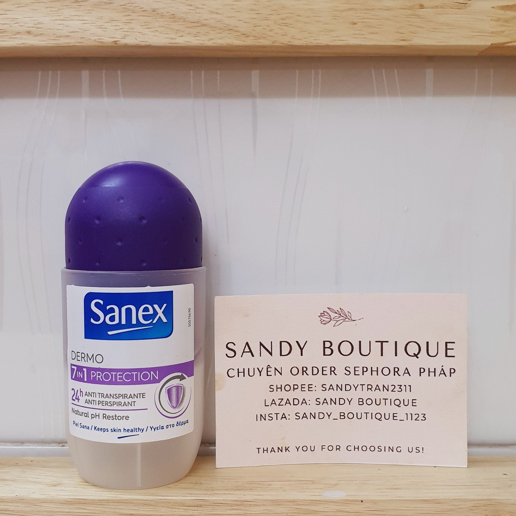 Lăn khử mùi Sanex hàng Pháp ngăn mùi 24 giờ [Bill Pháp] | BigBuy360 - bigbuy360.vn
