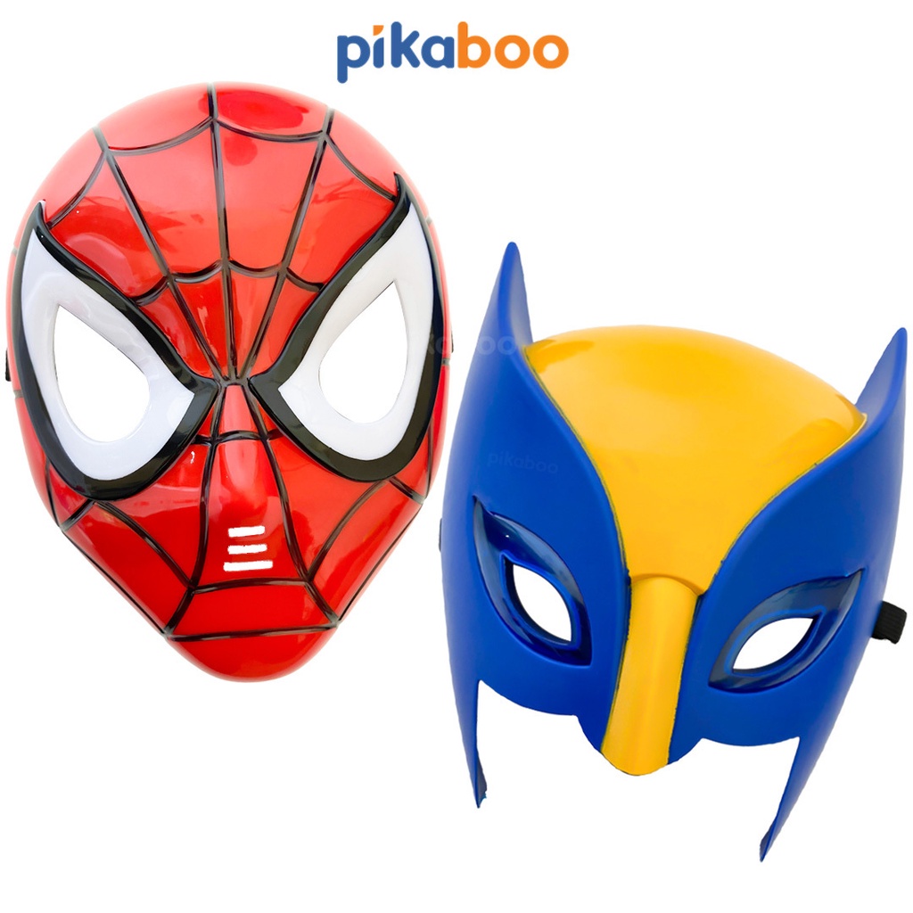Mặt nạ hóa trang haloween cao cấp Pikaboo có đèn nhấp nháy chất liệu nhựa dày dặn an toàn cho bé