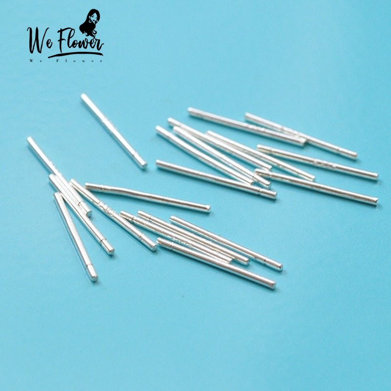 We Flower Bông tạc bạc S925 thiết kế đơn giản không chốt cho nữ