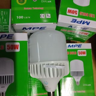 Bóng đèn Led búp trụ 50W MPE - Bóng đèn Led trụ 50W mpe thân nhôm đúc