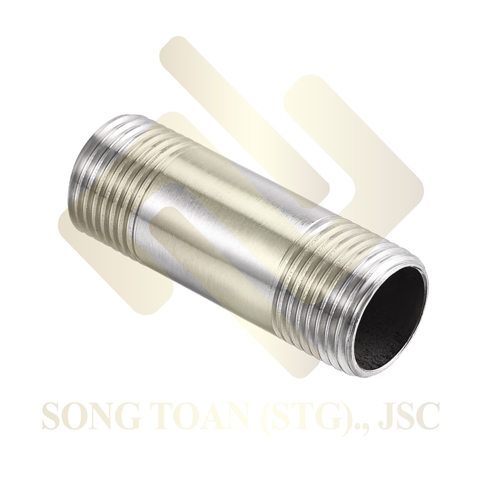 Ống Tiện Ren & Đốt Inox Tiện Hai Đầu Ren Ngoài Dài 10cm & 1 Tấc - Chất Liệu Inox
