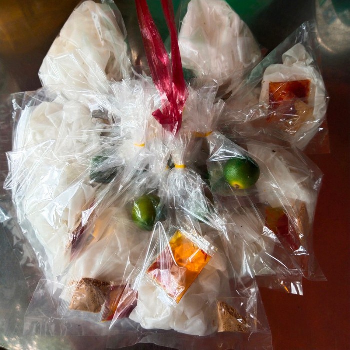 Xâu 10b Bánh tráng vò phơi sương sate muối nhuyễn siêu cay Tây Ninh loại 1