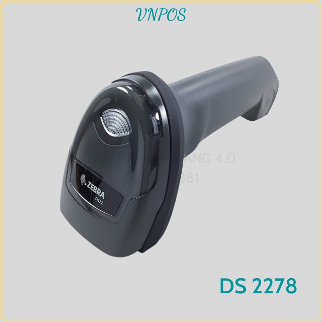 Máy đọc Mã vạch ZEBRA DS 2278, Barcode, QR Code 1D 2D Bluetooth KHÔNG DÂY. Dùng cho nhà kho, xưởng, Cty...