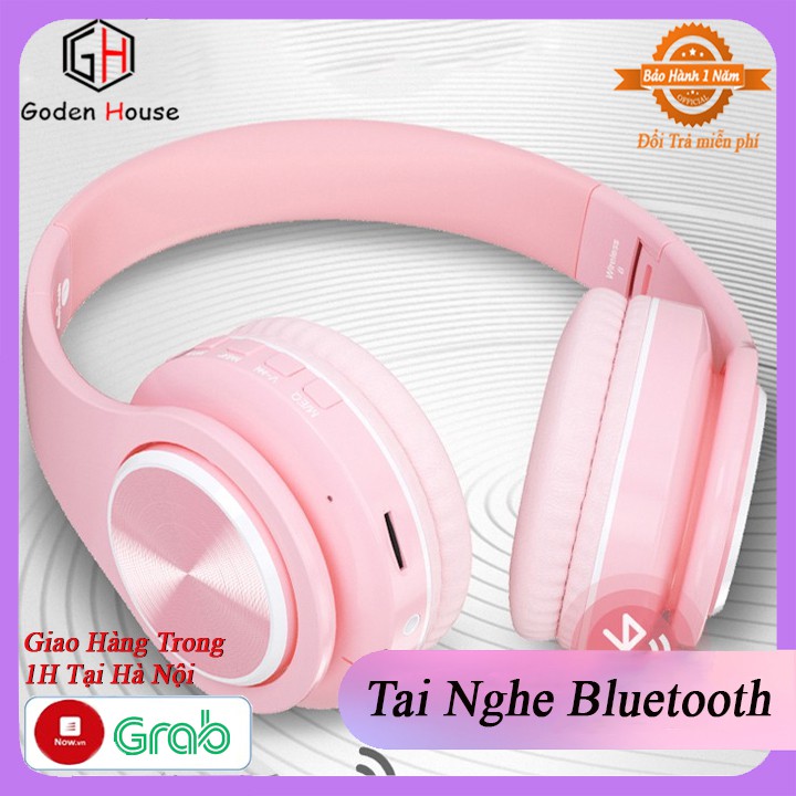 Tai nghe gaming chụp tai Goden House cao cấp, tai nghe blutooth tích hợp FM, mic đàm thoại chống ồn hiệu quả. | BigBuy360 - bigbuy360.vn